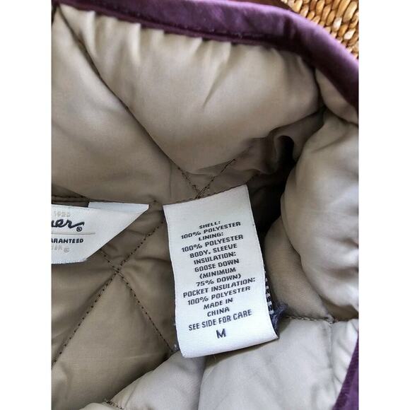 Eddie Bauer Goose Down Quilted Insulated Shirt Jacket Lightweight Womens Medium - Picture 4 of 11